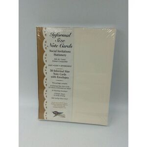 Vintage Notecards Blank 50 ct Note Cards Laser Ink-Jet Printer Printable